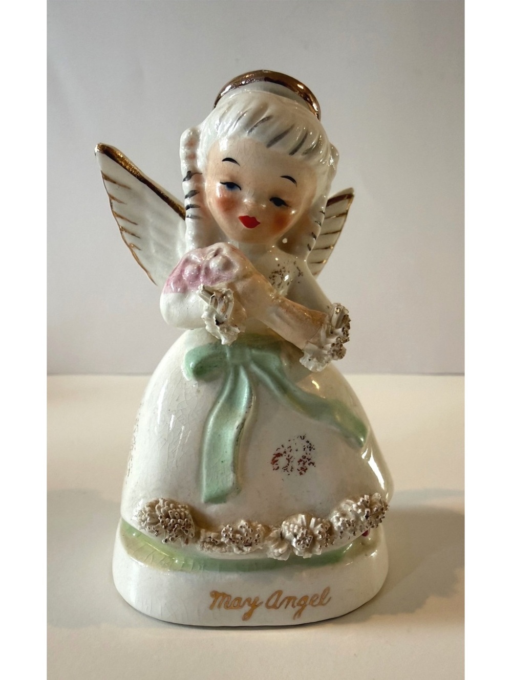 Vintage Napco May Angel A1365 Birthday Figurine Japan 1950s